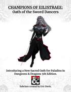 Paladin: Oath of the Sword Dancers