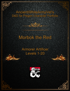 AncientWhiteArmyVet's D&D 5e Pregen Character Portfolio - Artificer [Armorer] - Morbok the Red