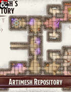 Elven Tower - Arthimesh Repository | 29x25 Stock Battlemap