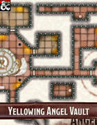 Elven Tower - Yellowing Angel Vault | 23x18 Stock Battlemap