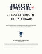 Jarlaxle's Bag of Everything: Class Features of the Underdark