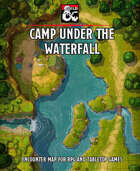 Camp under the Waterfall battlemap