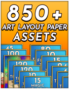 850+ Art Layout Paper Assets - Everything Bundle! [BUNDLE]