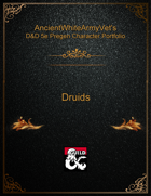 D&D 5e Pregen Character Portfolio - Druids v1.0 [BUNDLE]