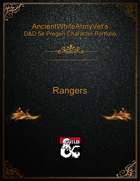 D&D 5e Pregen Character Portfolio - Rangers v1.0 [BUNDLE]