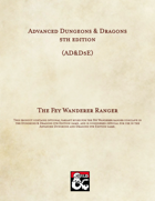 AD&D5E: The Fey Wanderer Ranger