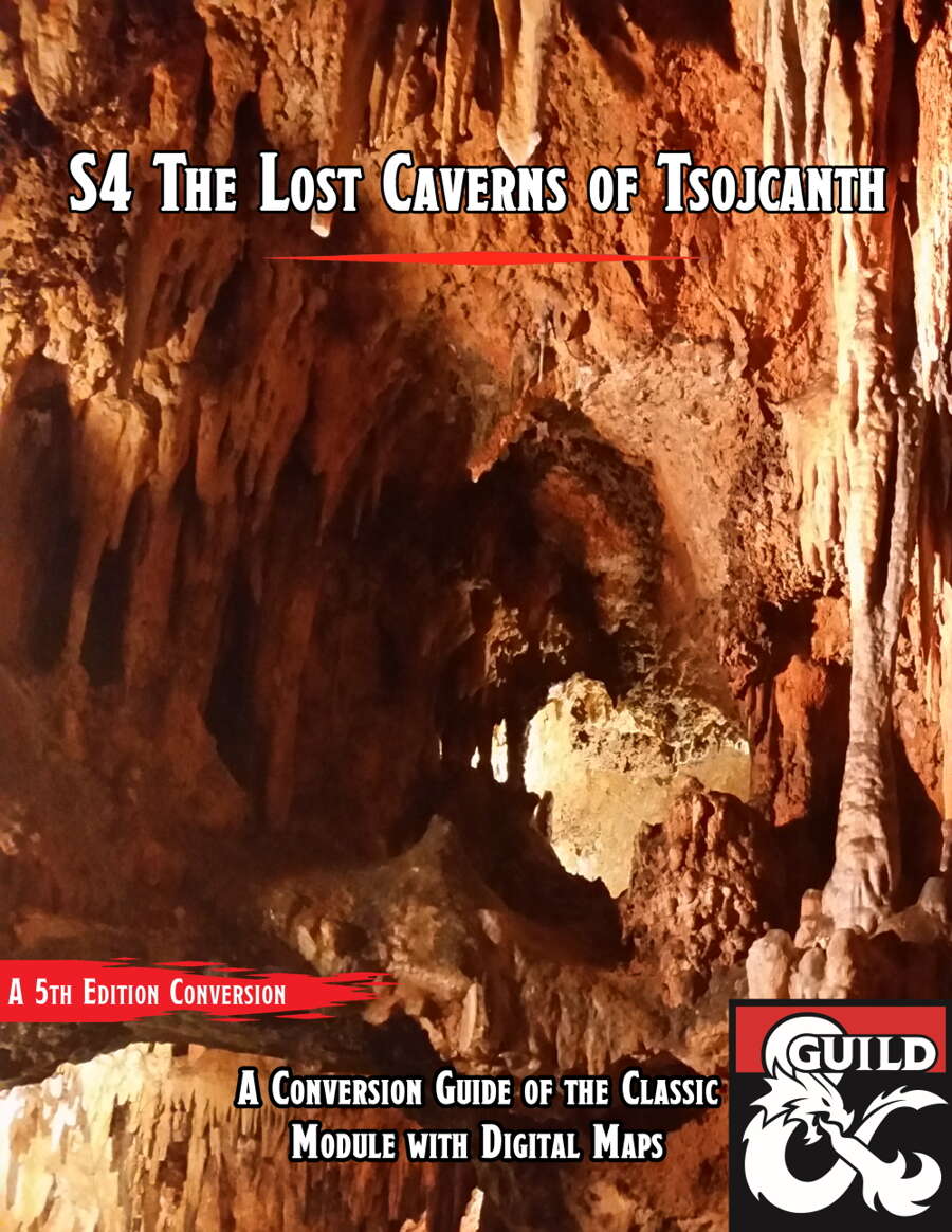 S4 The Lost Caverns of Tsojcanth - 5e Conversion Guide with Maps
