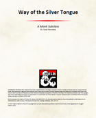 Monastic Tradition: Way of the Silver Tongue