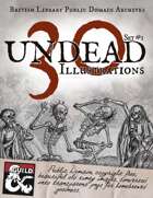 30 Undead Illustrations, Transparent PNGs