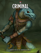 Criminal: A Martial Class for the Sophisticated Outlaw