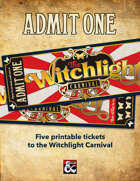 Printable Witchlight Carnival Ticket
