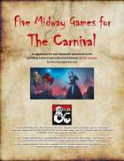 Five Midway Games for The Carnival