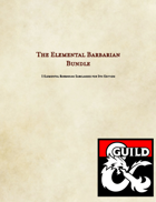 The Elemental Barbarian Bundle: Gaea, Incinerator, Glacial Might, Hurricane and Depths