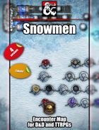 Snowman - Battlemap and Tokens w/Fantasy Grounds support - TTRPG Map