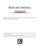 5th Edition Skills and Attributes: Enhanced