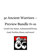 Ancient Warriors - All Previews #1-10 [BUNDLE]