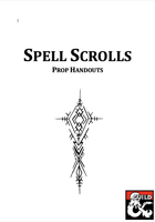 Spell Scroll prop handouts