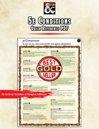 5e Conditions - Quick Reference PDF