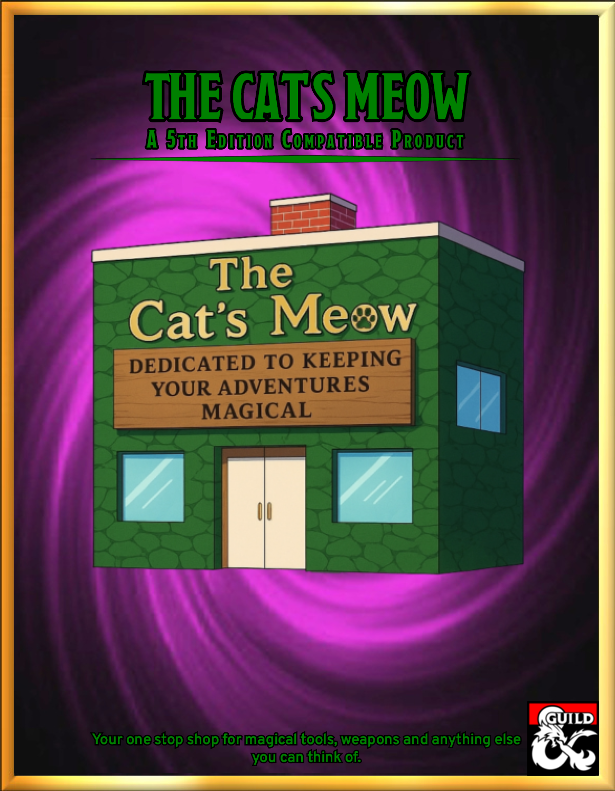 The Cat's Meow Catalogue Dungeon Masters Guild DriveThruRPG