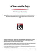 Eberron - A Town on the Edge