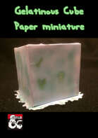 Gelatinous Cube Papercraft Miniature