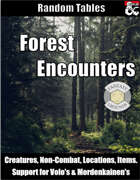 Forest Encounters - Random Encounter Tables (Fantasy Grounds)
