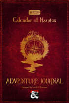 Calendar of Harptos Adventure Journal