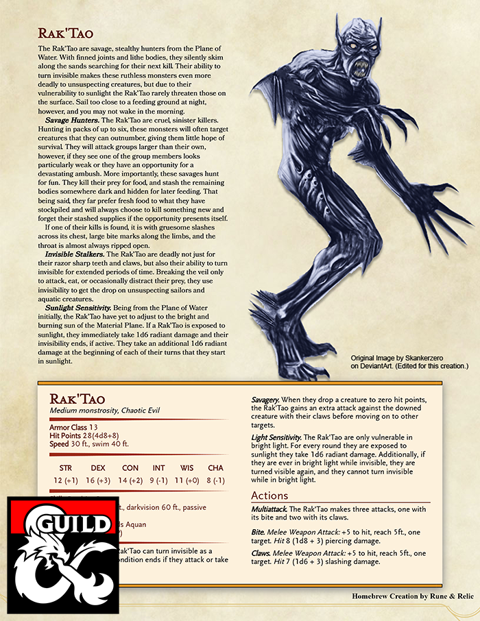 Underwater Monsters Dnd