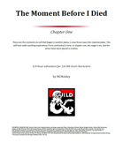 The Moment Before I Died - Chapter 1