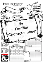 Familiar Character Sheet - Letter