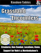Grassland Encounters - Random Encounter Tables (Fantasy Grounds)