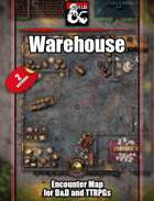 Warehouse battlemap w/Fantasy Grounds support - TTRPG Map