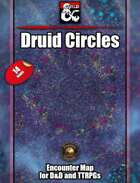 14 Druid Circle inspired battle maps w/Fantasy Grounds support - TTRPG Map