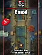 Canal battlemap w/Fantasy Grounds support - TTRPG Map