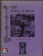 College of Gloom: A Bardic College