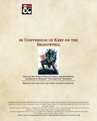 5e Conversion of Keep on the Shadowfell