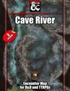 Cave River battlemap w/Fantasy Grounds support - TTRPG Map
