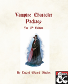 Vampire Character Package
