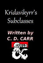 Kridavikyrr's Subclasses - Free Sample