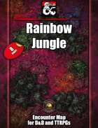 Rainbow Jungle w/Fantasy Grounds support - TTRPG Map