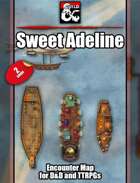 The Sweet Adeline airship w/Fantasy Grounds support - TTRPG Map