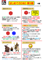 D&D5版 初心者向けルールサマリ (日本語) /JP summary