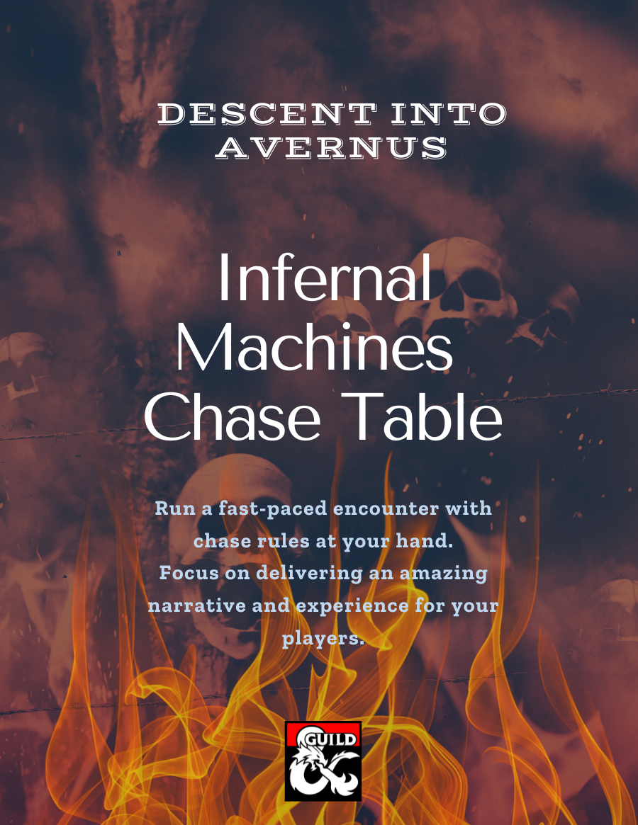 Avernus Infernal Machines Chase Table - Dungeon Masters Guild ...