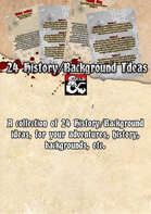 24 History/Background ideas