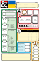 Editable Character sheet | Редагуємий Аркуш персонажа