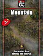 Mountain Pass battle map with Fantasy Grounds