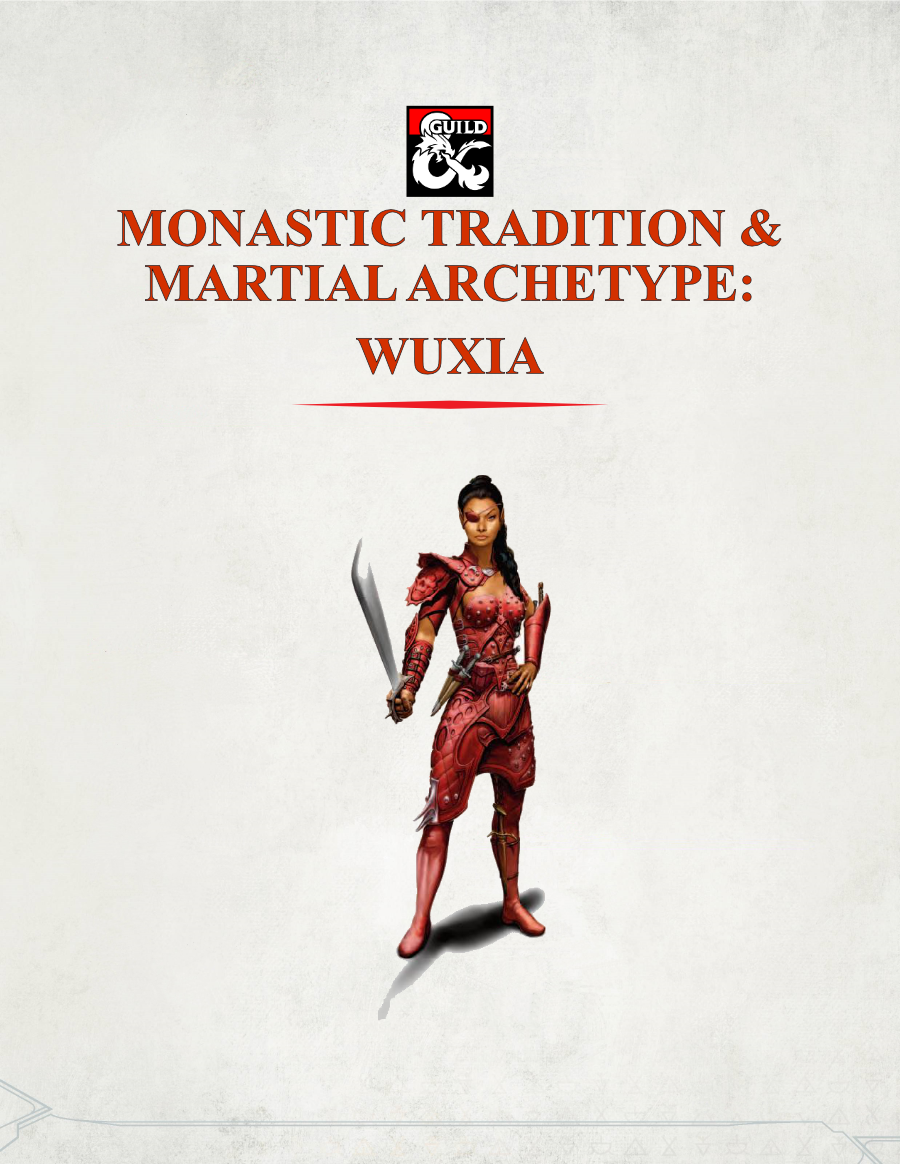 Wuxia Monastic Tradition & Martial Archetype - Dungeon Masters Guild ...