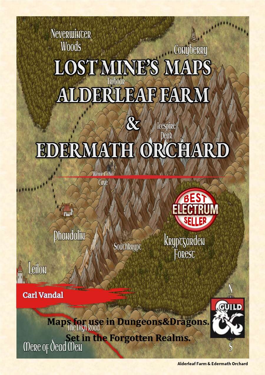 Lost Mines' Maps - Alderleaf Farm and Edermath Orchard - Dungeon ...