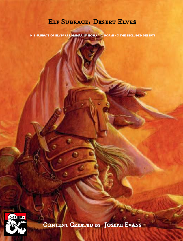 Elf Subrace: Desert Elves - Dungeon Masters Guild | DriveThruRPG