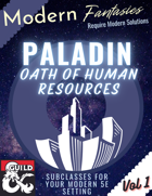 MODERN SUBCLASSES Vol 1: Paladin